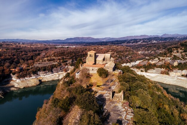 Vista aerea de un monasterio