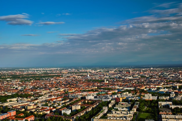 Vista aérea de Munich. Munich, Baviera, Alemania