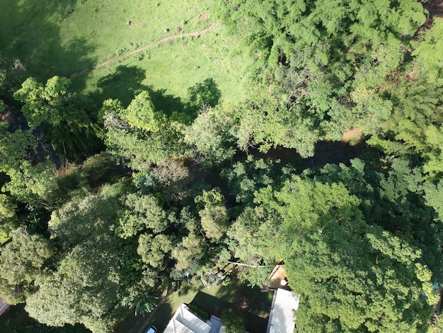 Vista aérea de la naturaleza en Sana, MacaÃƒÂ ©, región montañosa de Río de Janeiro. Foto de drone.
