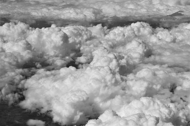 Foto vista aérea de las nubes en el cielo