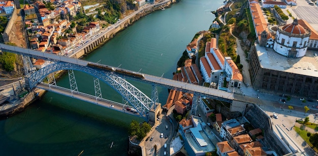 Vista aérea de Oporto, Portugal, Europa