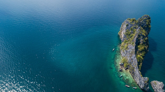 vista aérea paisagem da ilha