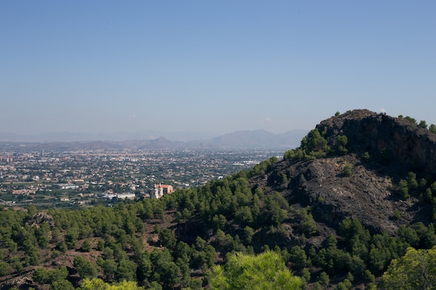 Vista aérea del paisaje de la ciudad de Murcia