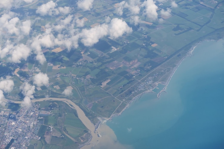 Foto vista aérea del paisaje contra el cielo.