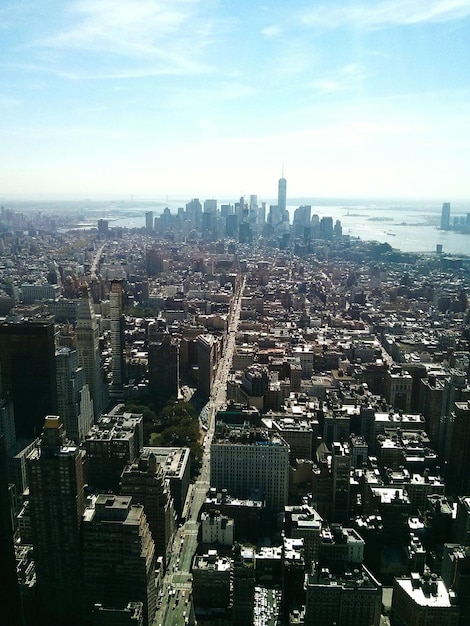 Vista aérea del paisaje urbano