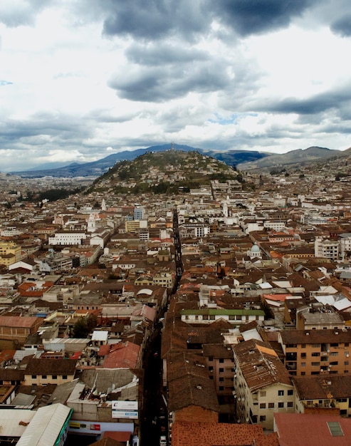 Foto vista aérea del paisaje urbano