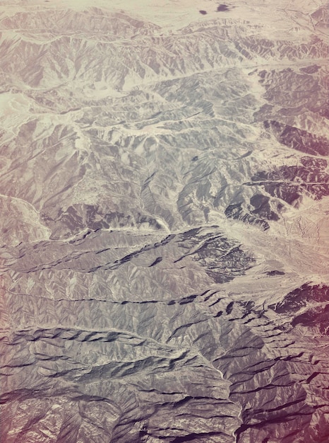 Foto vista aérea del paisaje