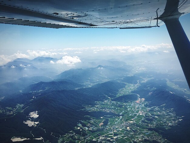 Foto vista aérea del paisaje