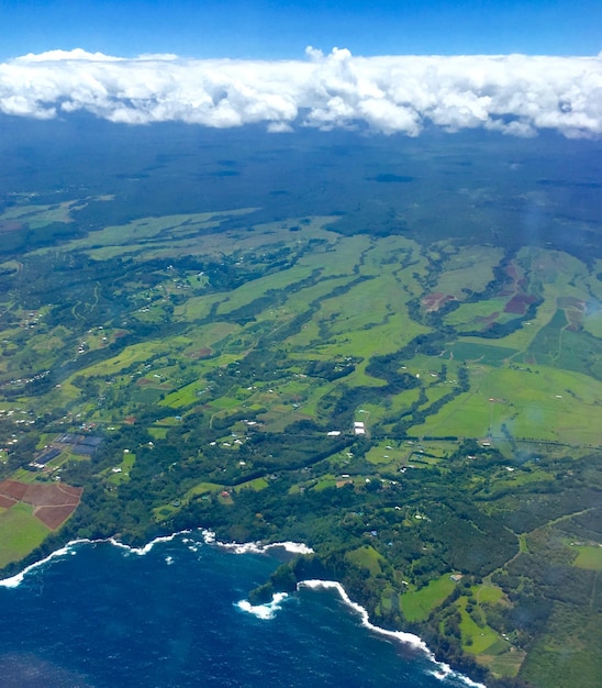 Vista aérea del paisaje