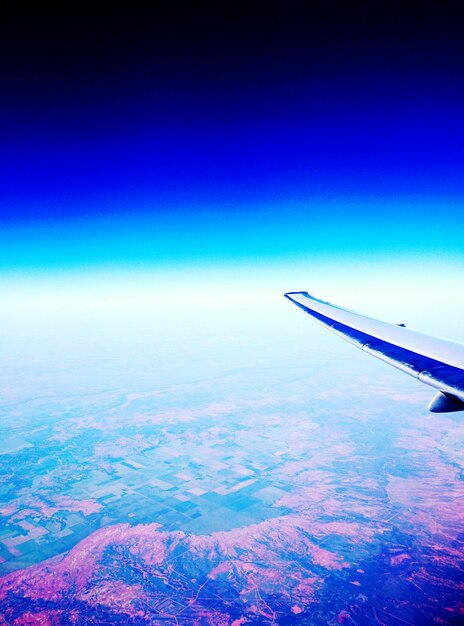 Foto vista aérea del paisaje