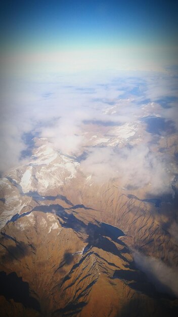 Foto vista aérea del paisaje