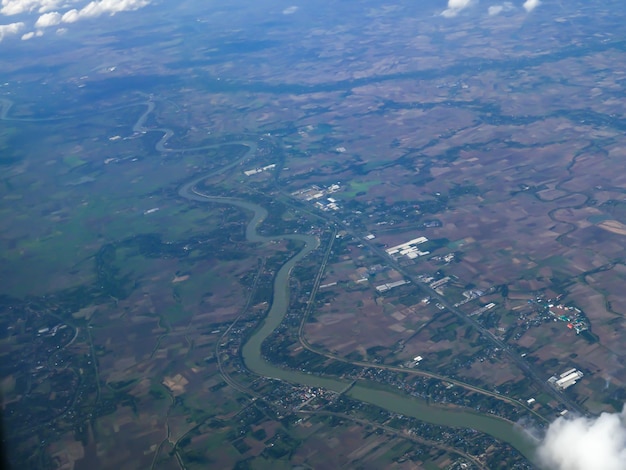 Foto vista aérea del paisaje