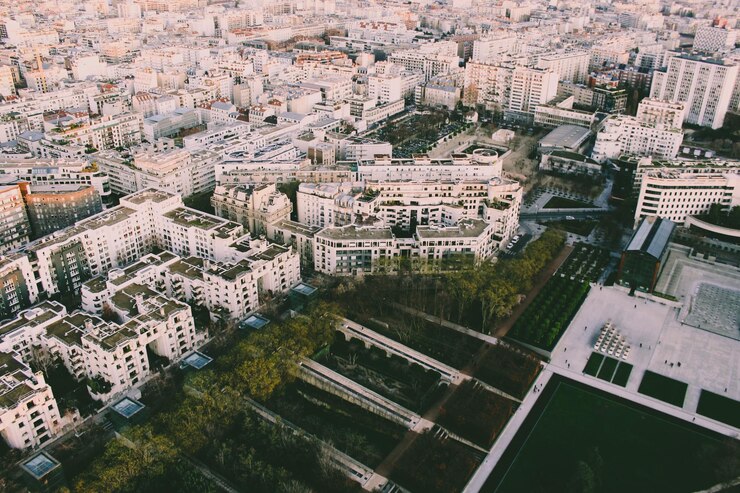 Vista aérea de París, Francia