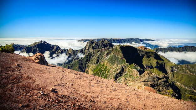 Vista aérea desde Pico Ruivo