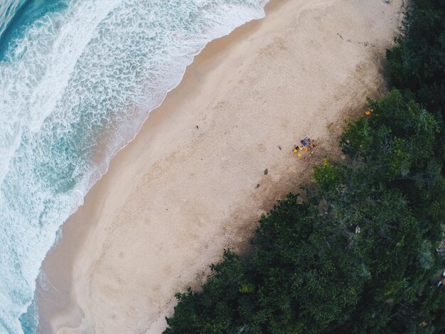 Vista aérea de la playa