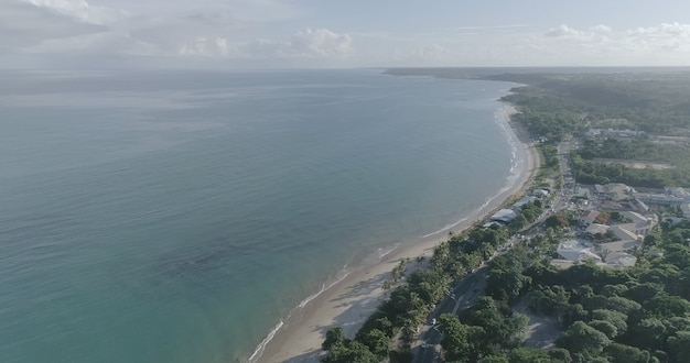 Vista aérea de las playas de Porto Seguro, Bahía, Brasil.