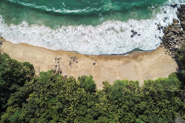 Vista aérea, praia, de, tailandia