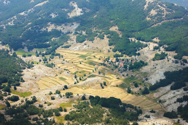 Vista aérea del pueblo mediterráneo