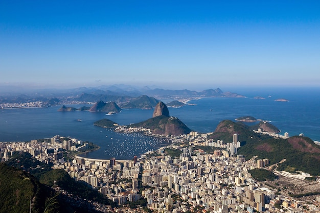 Foto vista aérea de río de janeiro, brasil