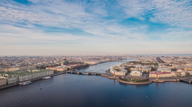 Vista aérea de San Petersburgo, centro de la ciudad