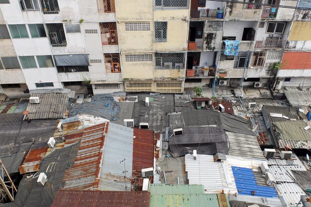 Foto vista aérea del techo