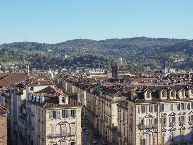 Vista aérea de Turín Italia