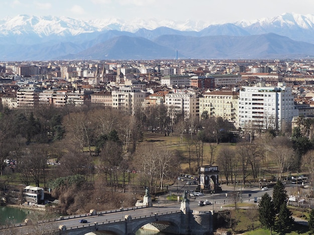 Vista aérea de Turín