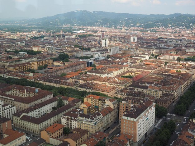 Vista aérea de Turín