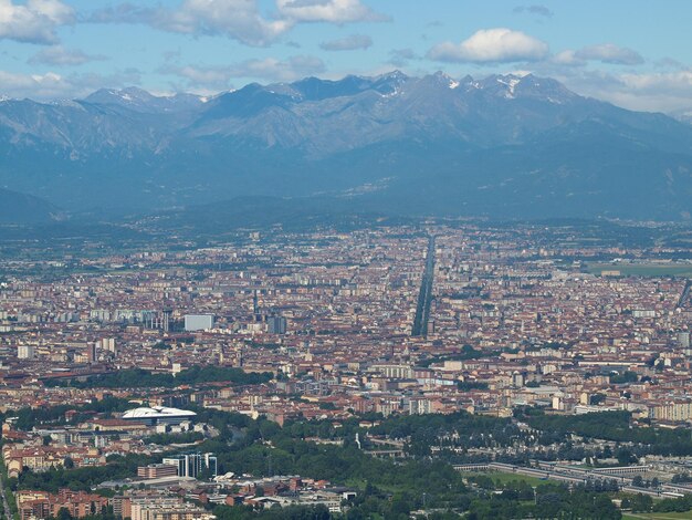 Vista aérea de Turín