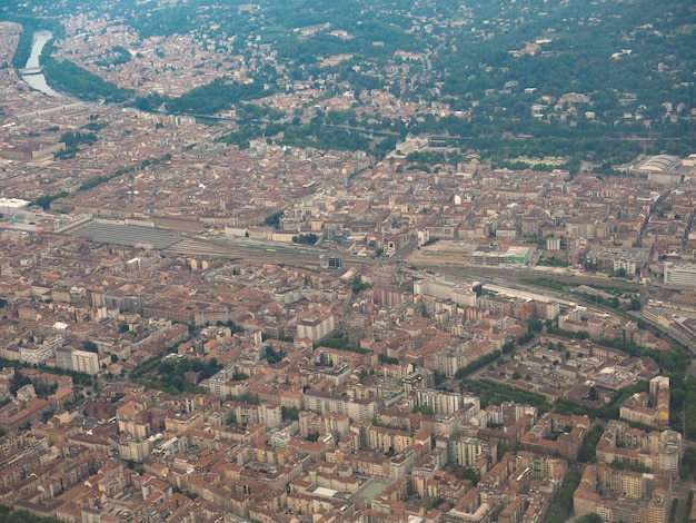 Vista aérea de Turín