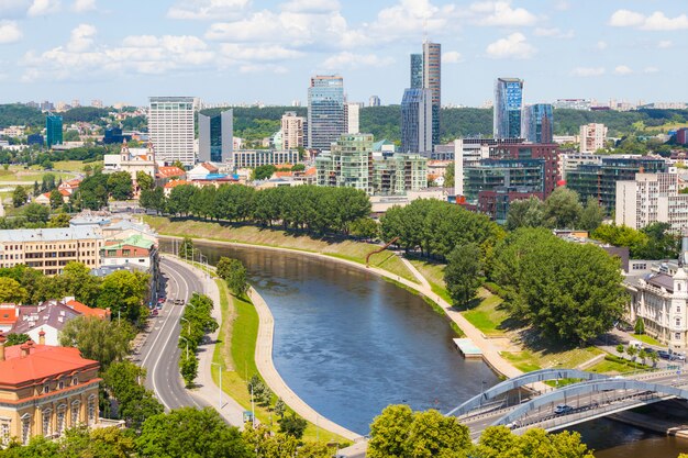 Vista aerea de vilnius