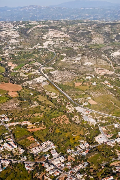 Vista aérea de la zona residencial