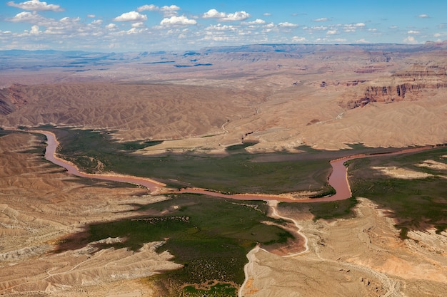 Vista aérea de la zona del río Colorado