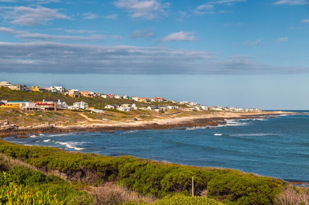 Vista de Agulhas - ciudad más austral de África