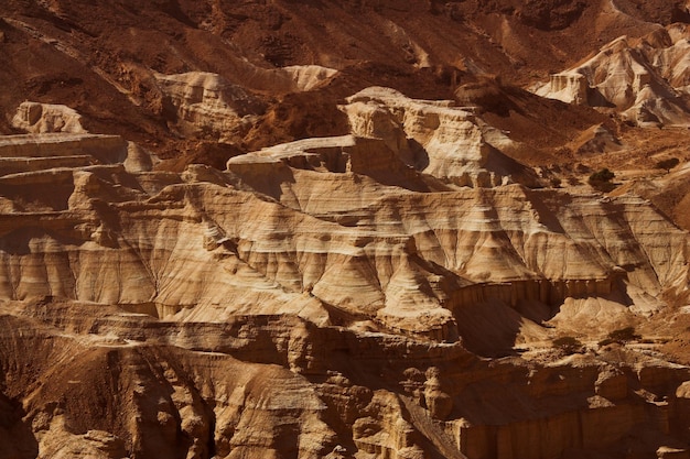 Vista al mar muerto de la antigua ciudad de Masada