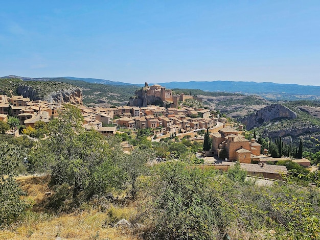 Vista de Alquezar en la provincia de Huesca