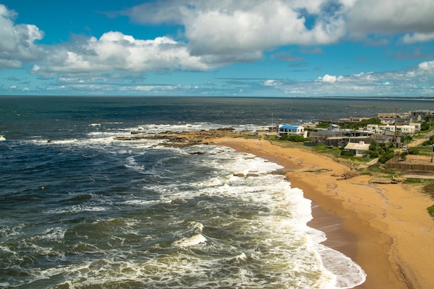 vista alta da praia