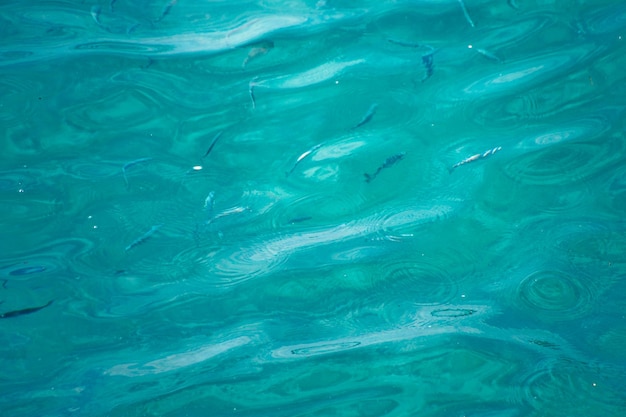 Foto vista de alto ángulo del agua ondulada en la piscina