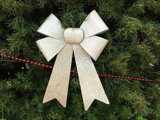 Vista de alto ángulo del árbol de Navidad