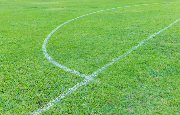 Vista de alto ángulo del campo de fútbol