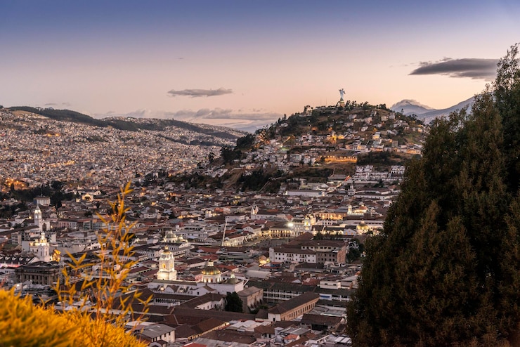 Foto vista de alto ángulo de los edificios en la ciudad