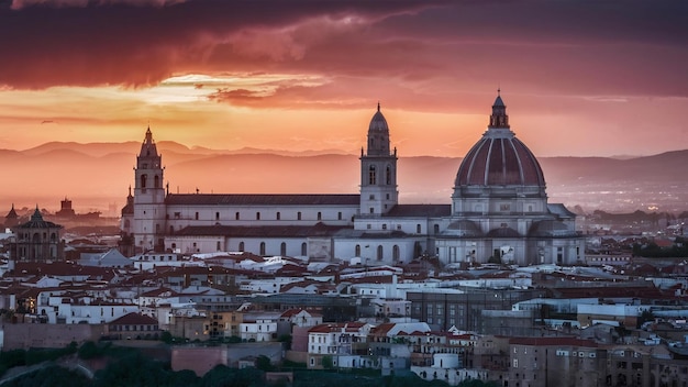 Vista del amanecer de Toledo