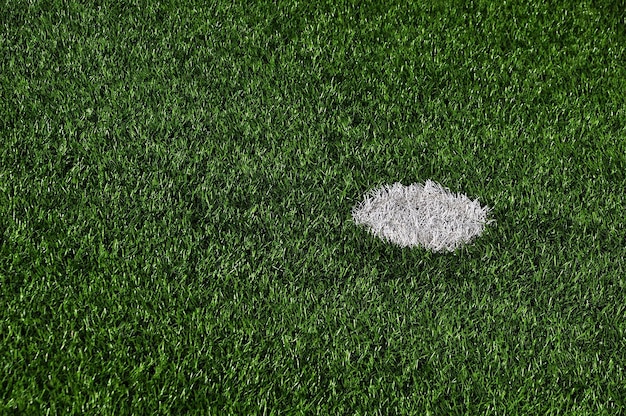Foto vista en ángulo alto del campo de fútbol