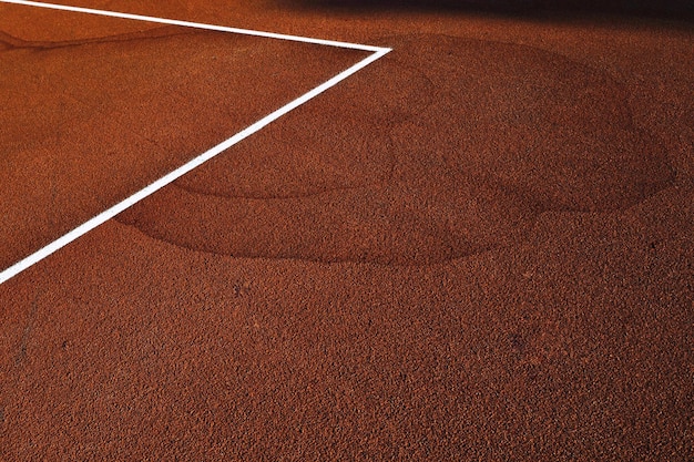 Foto vista de ángulo alto de la cancha de baloncesto