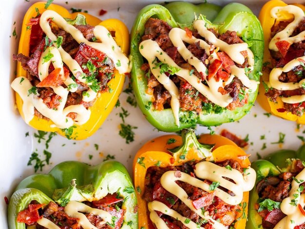 Foto vista de ángulo alto de ensalada picada servida en un plato