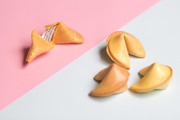 Foto vista de ángulo alto de las galletas en la mesa