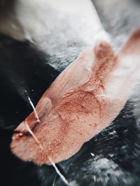 Foto vista de ángulo alto de helado en la mano