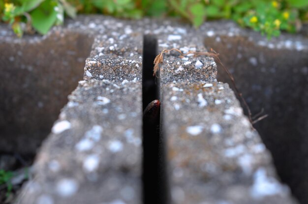 Foto vista de ángulo alto de las piedras en el agua