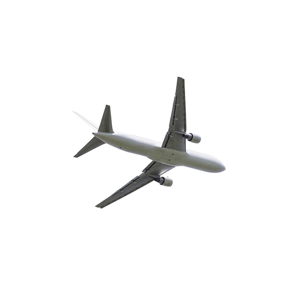 Vista de ángulo bajo del avión contra un cielo despejado