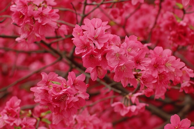 Foto vista de bajo ángulo del cerezo en flor